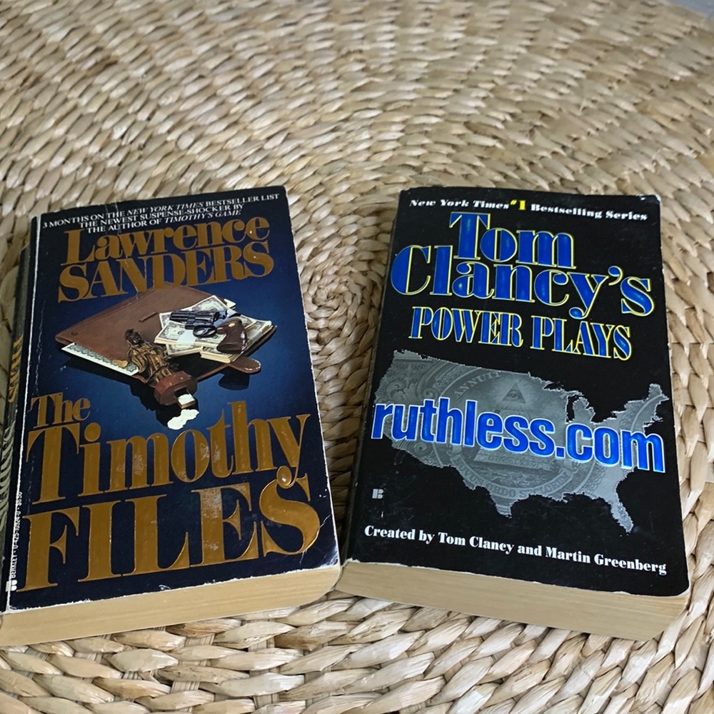 2 Book Bundle - Author(s): Tom Clancey & Lawrence Sanders